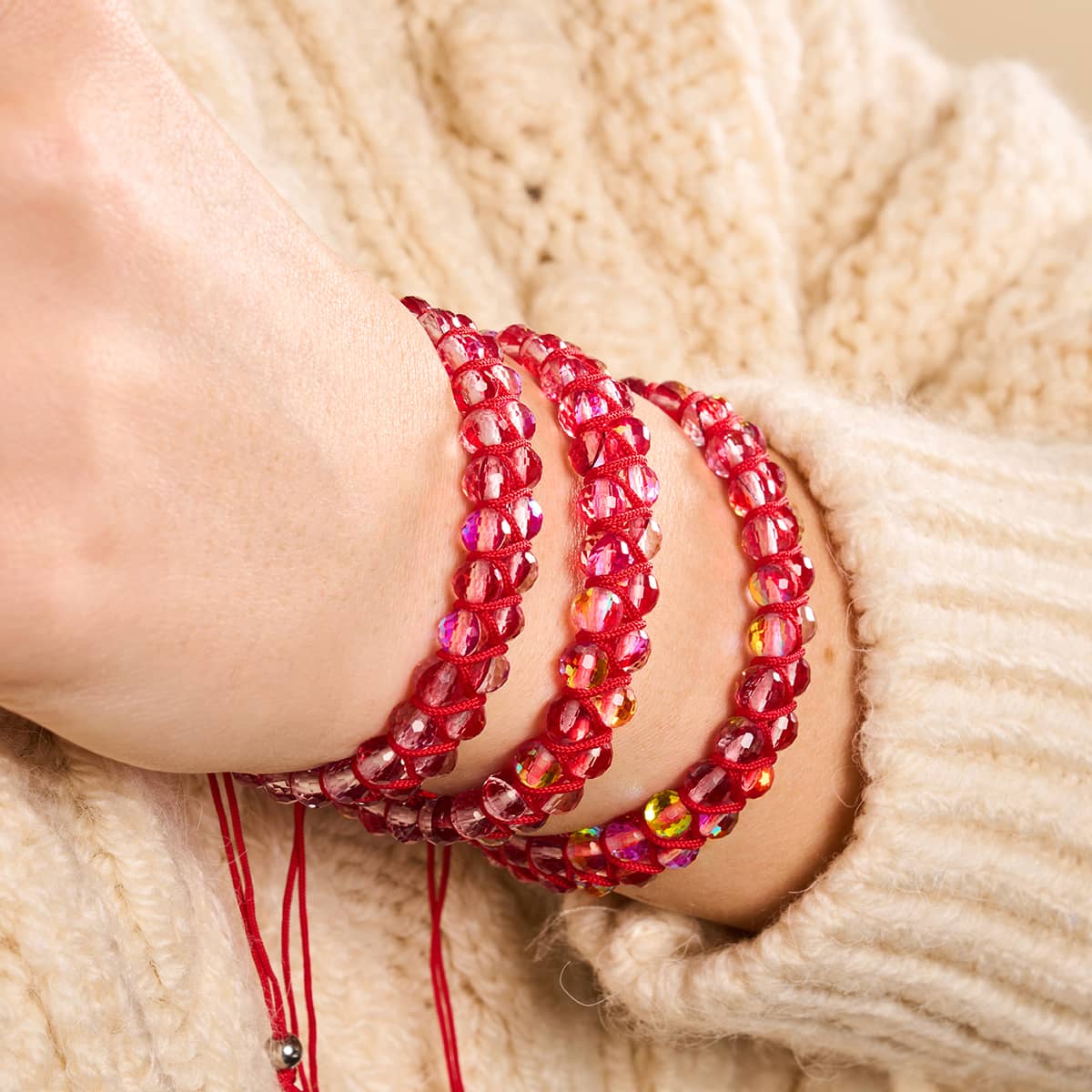 Ruby | Silver | Prisma Vitality Bracelet - Image 5