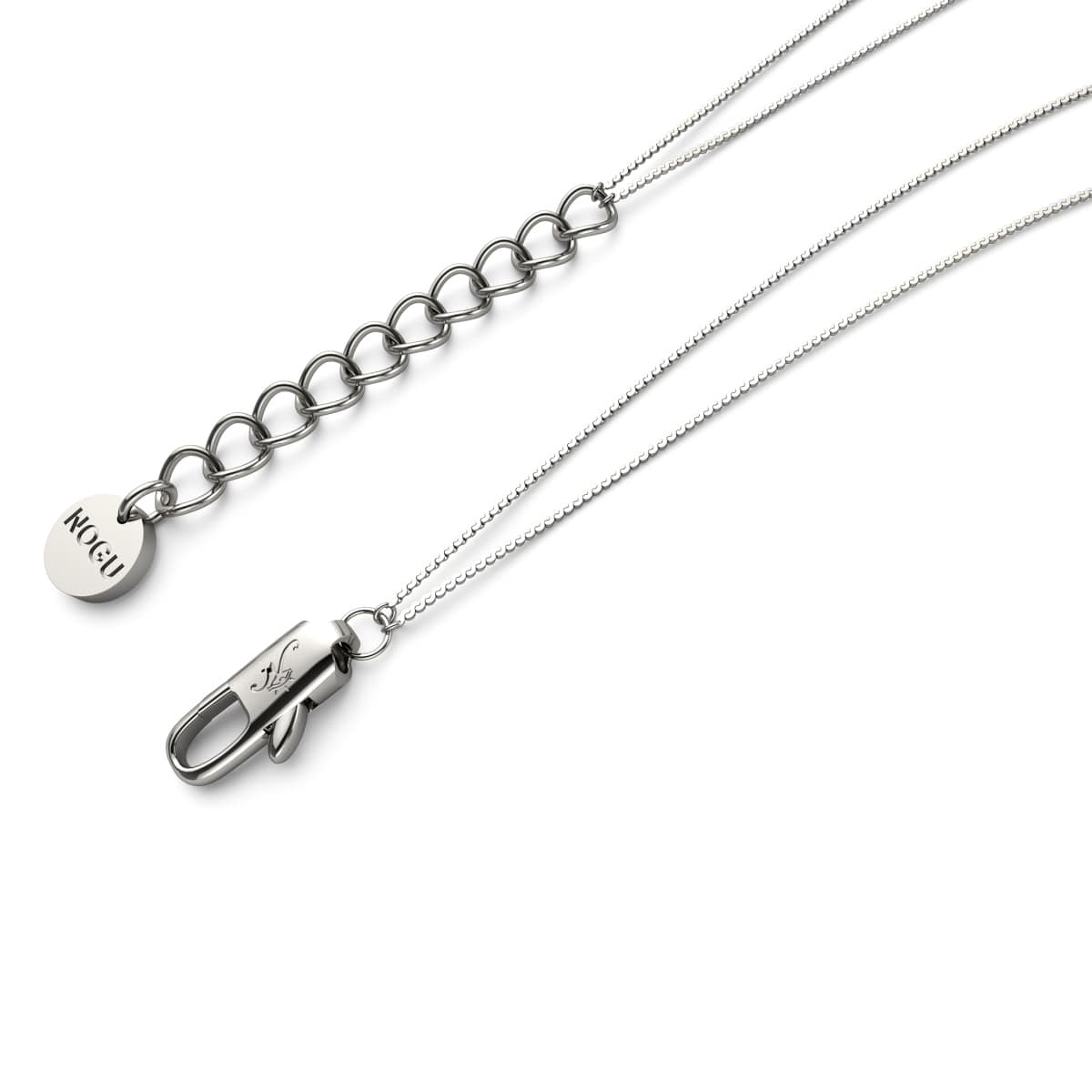 Rainbow White | Silver | Mermaid Glass Cascade Double Pendant - Image 6