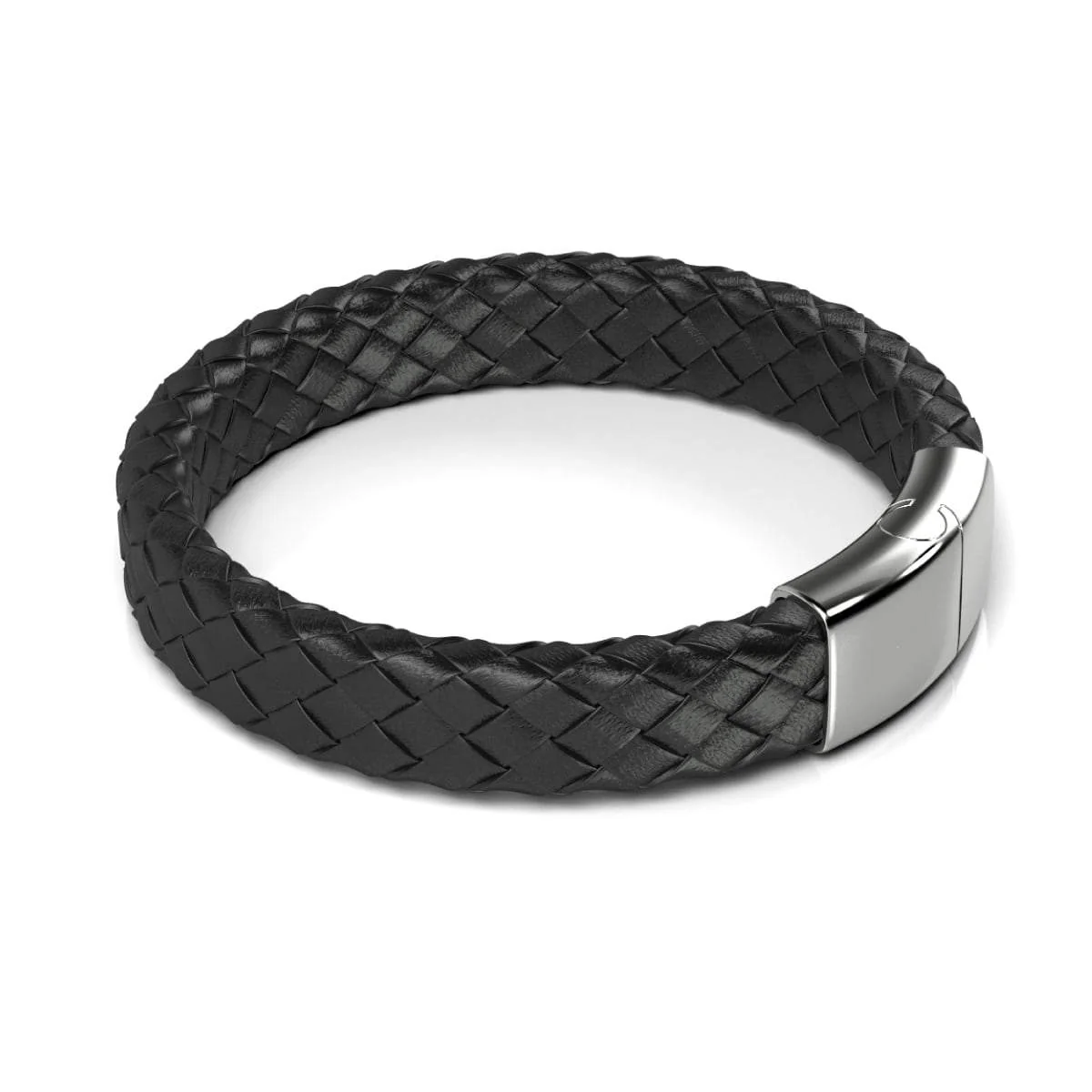 Silver | Infinity Braid | Leather Bracelet - Image 3