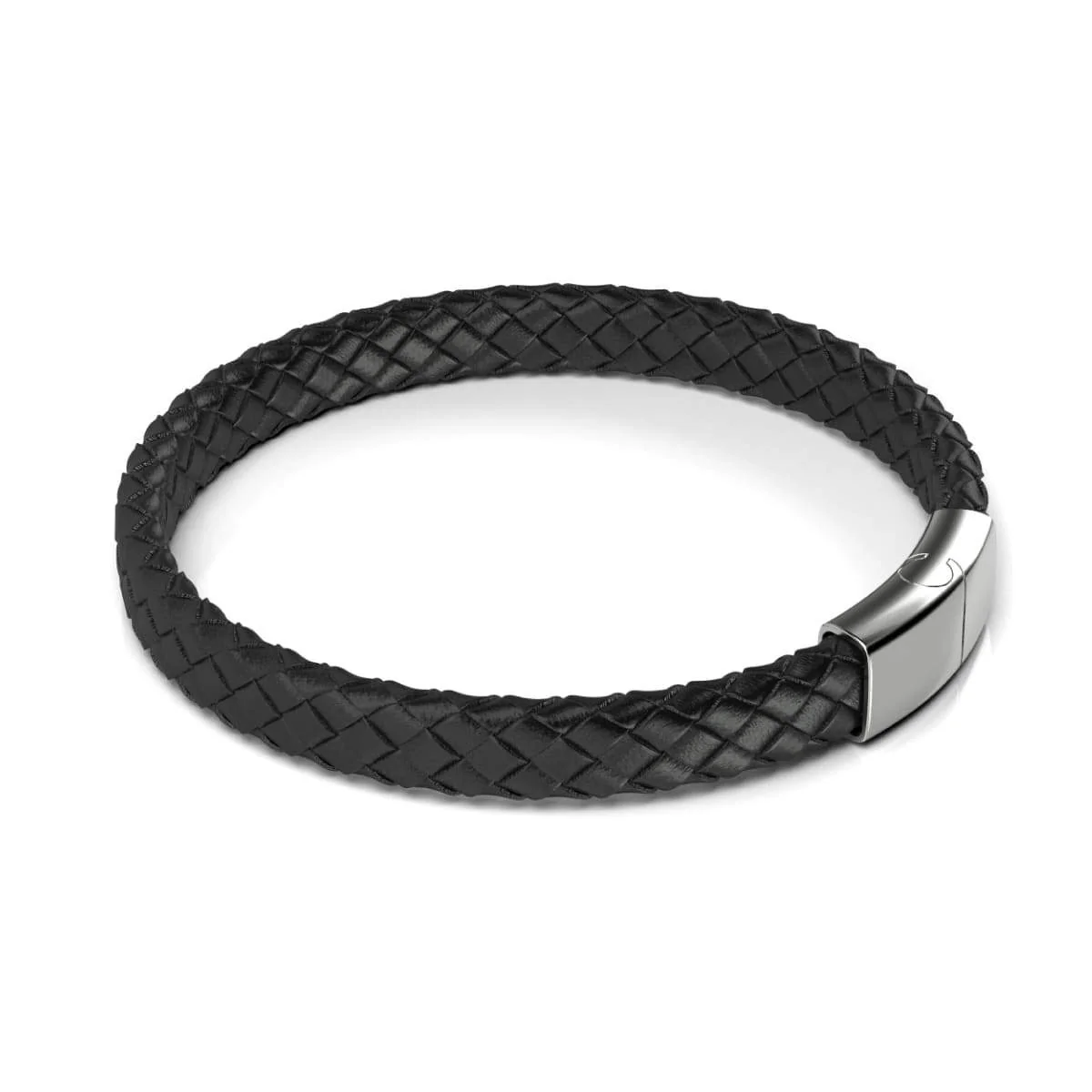 Silver | Infinity Braid | Mini Leather Bracelet - Image 3