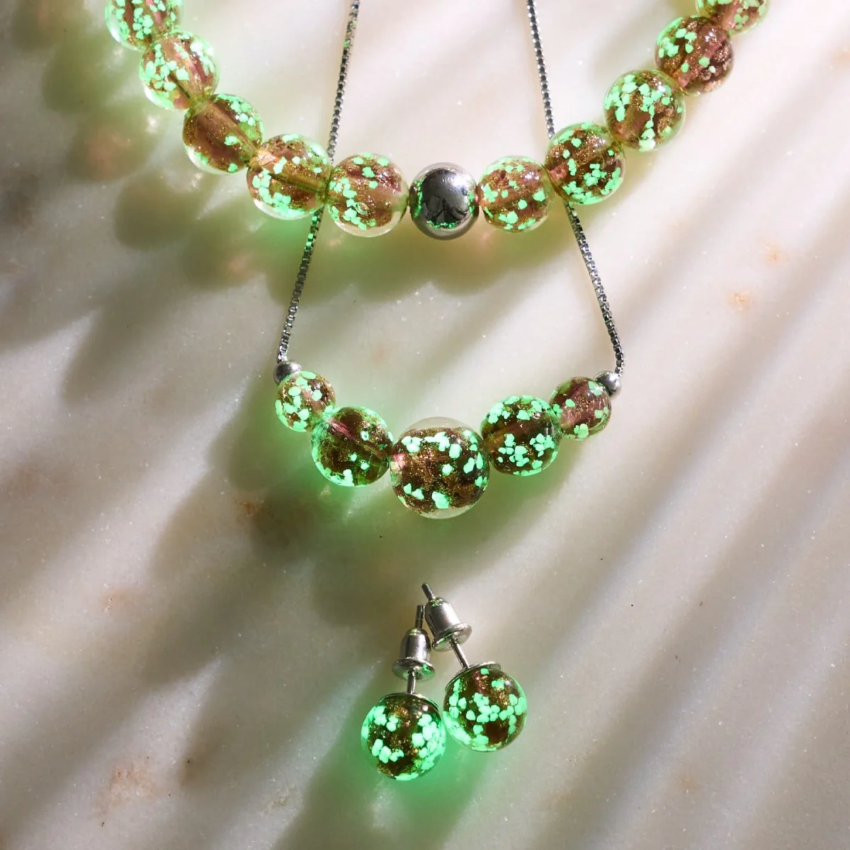 Merlot | .925 Sterling Silver | Firefly Glass Stud Earrings - Image 10