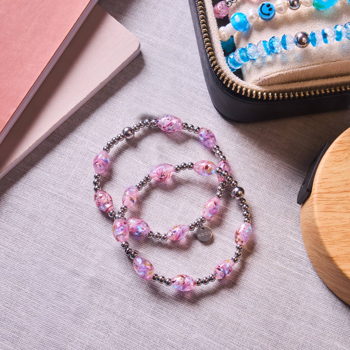 Strawberry Garden | Lunar Glass Bloom Bracelet - Image 4