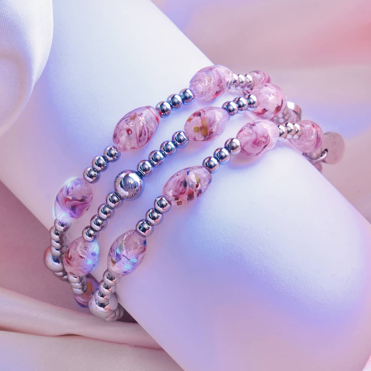Strawberry Garden | Lunar Glass Bloom Bracelet - Image 5
