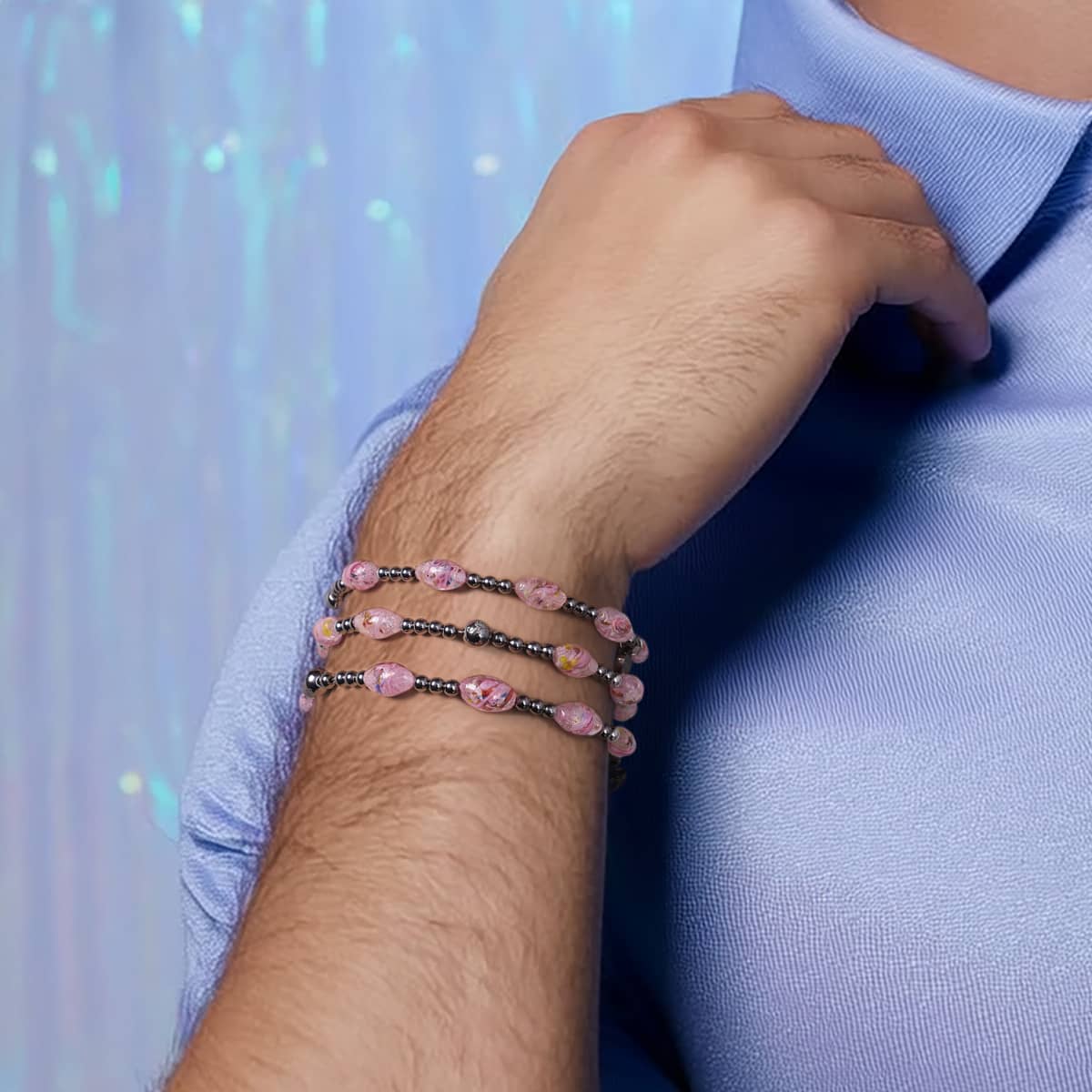 Strawberry Garden | Lunar Glass Bloom Bracelet - Image 6