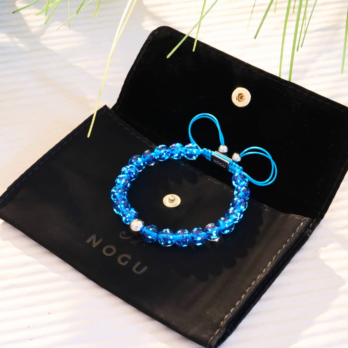 Topaz Flame | Silver | Firefly Glass Macrame Bracelet - Image 8