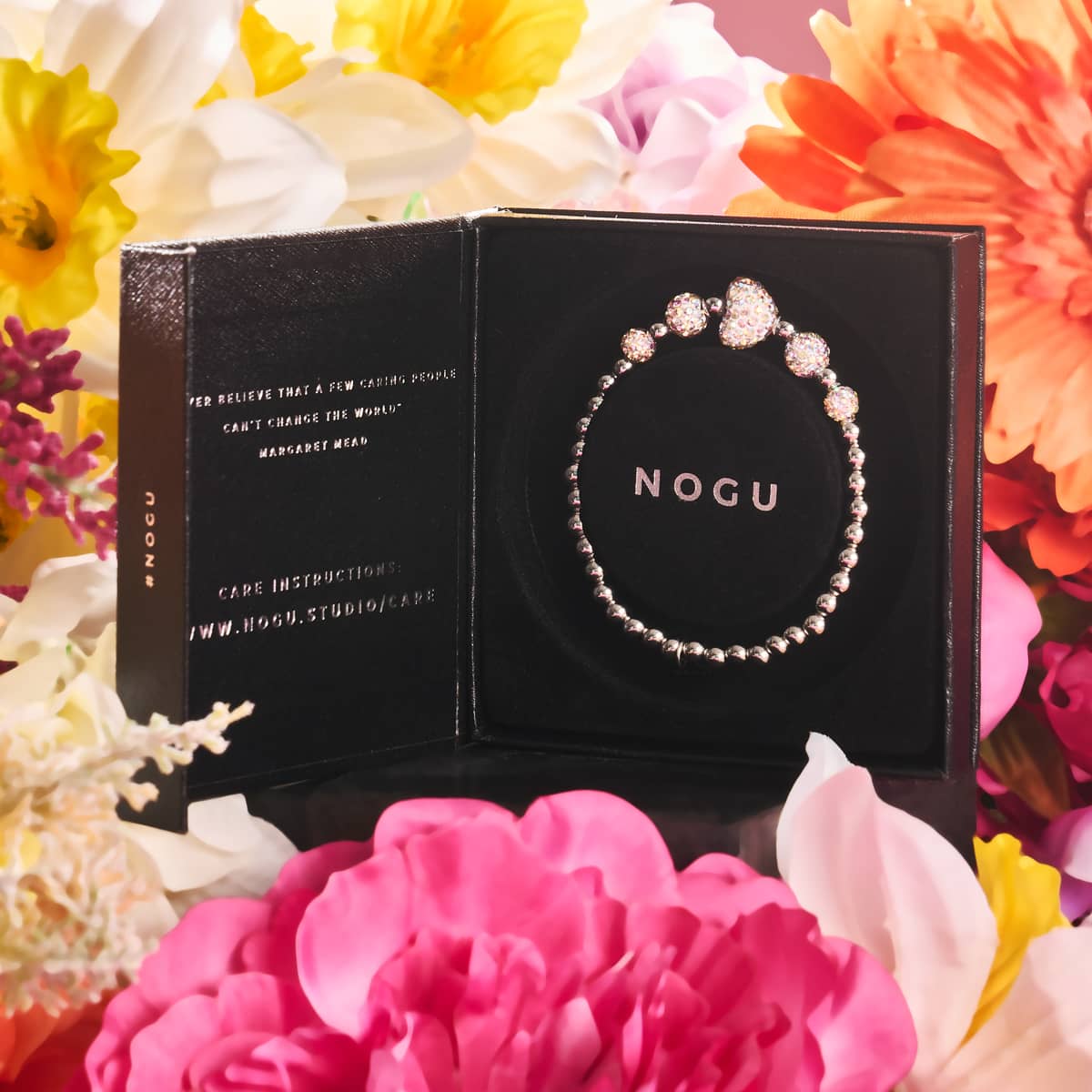 Unicorn White Crystal | Kikiballa Cascade Heart Bracelet - Image 5