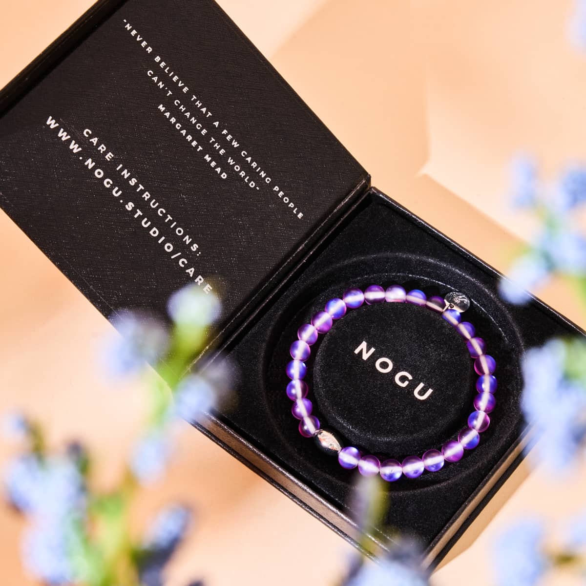 Violet | .925 Sterling Silver | Mermaid Glass Bead Bracelet - Image 4