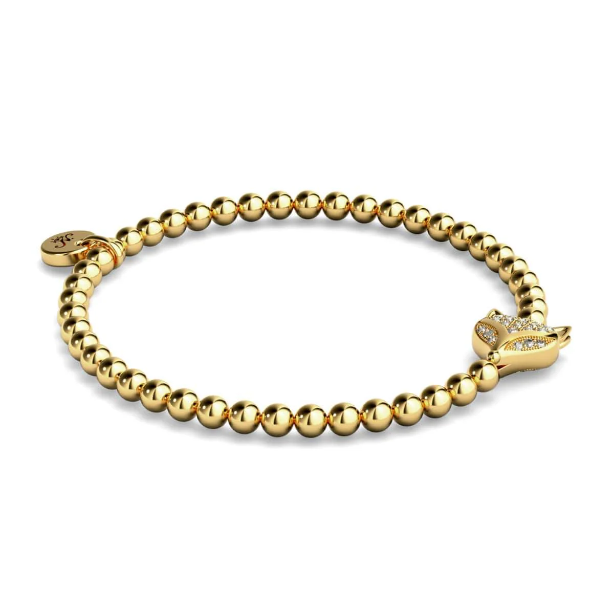 Vixen | 18k Gold | Crystal Fox Bracelet - Image 4