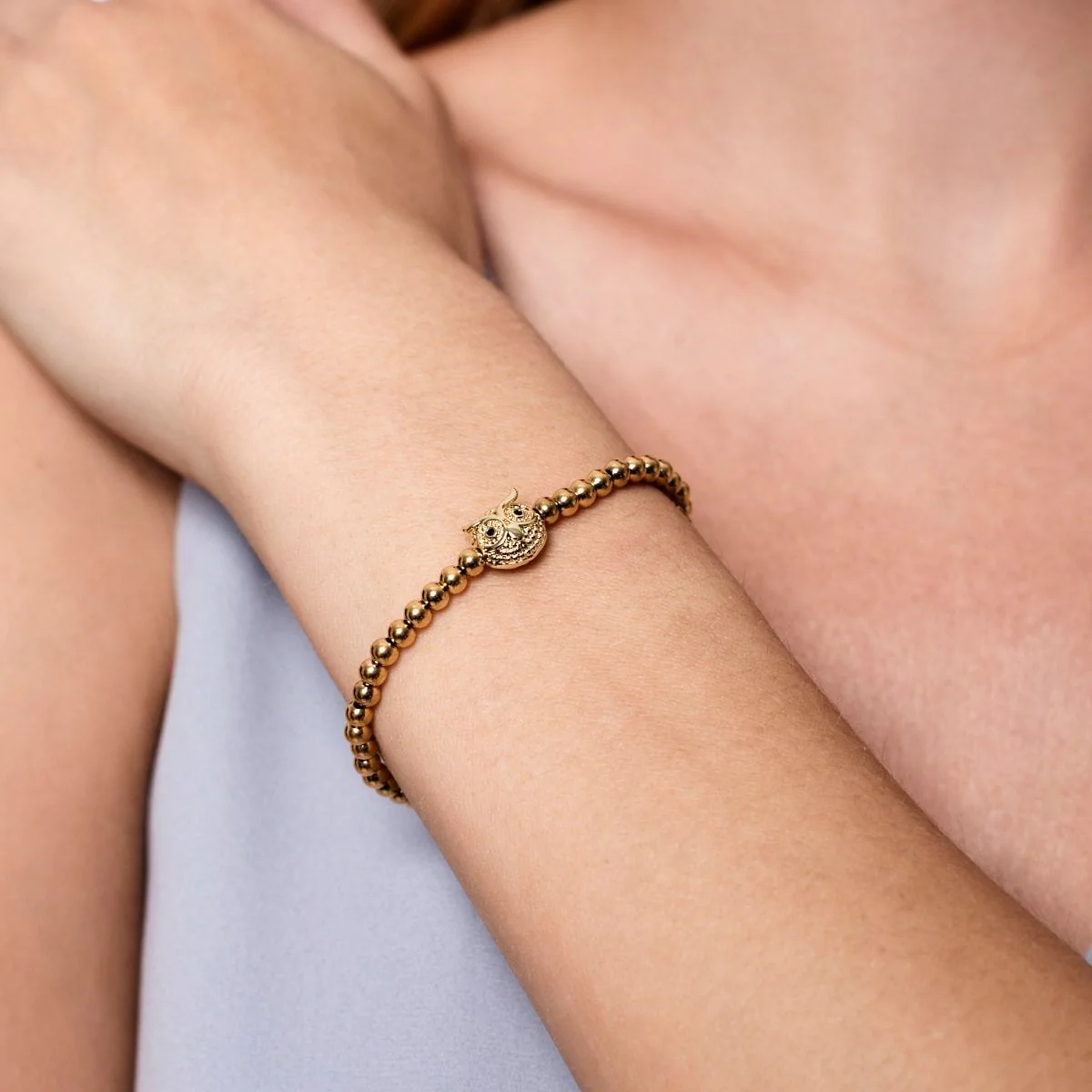 Wisdom | 18k Gold | Crystal Night Owl - Image 3